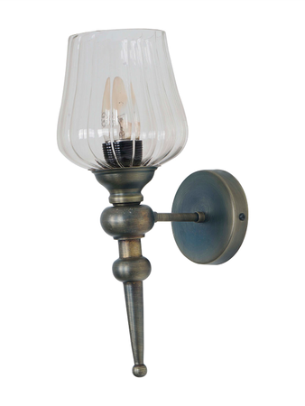Classic & Transitional Small Conial Wall Sconce with Antique Brass Finish