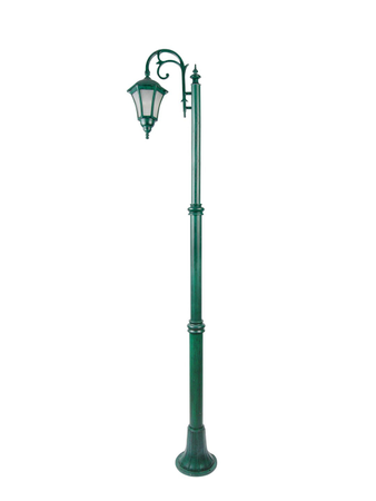 Classic Antique Green Single Downward Lamp Pole Light