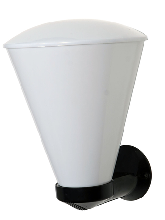 Modern Milky White Covered Arcylic Conical Outdoor Wall Light