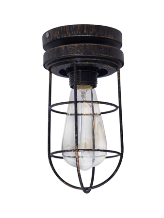 Industrical Vintage Flush Mount Ceiling Lamp